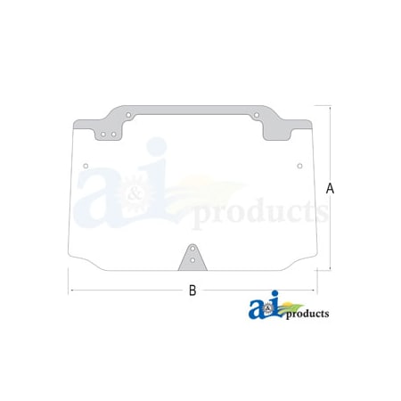 A & I Products Glass; Rear Window 52" x32" x4" A-44911502